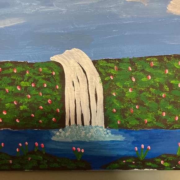 Waterfall Painting - Picture 2 of 3